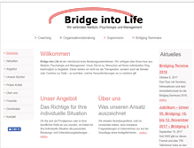 Tablet Screenshot of bridge-into-life.de